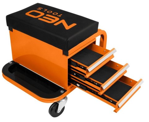 STOŁEK WARSZTATOWY NA KÓŁKACH Z SZUFLADAMI NA NARZĘDZIA NEO