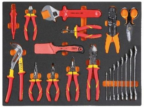 ZESTAW 20 NARZĘDZI W MIĘKKIM WKŁADZIE PROFILOWANYM BETA