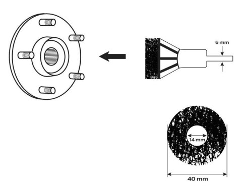 ŚCIERNICE DO CZYSZCZENIA PIAST ZESTAW 6 SZT. NEO