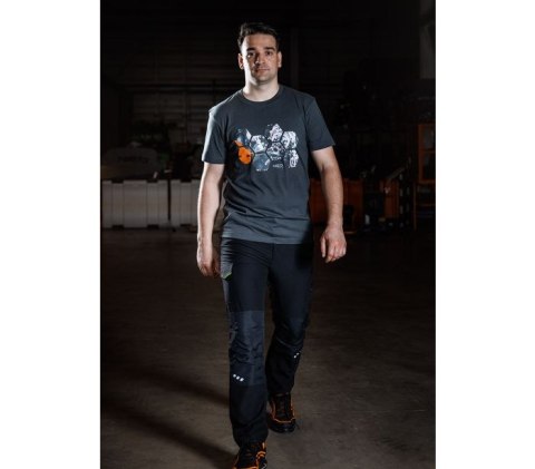 SPODNIE ROBOCZE MIX&MATCH CZARNO-ZIELONE ROZMIAR L NEO