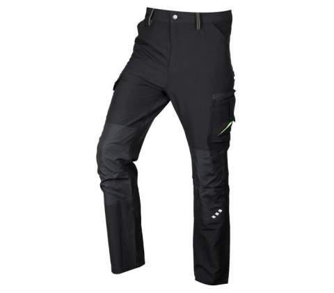 SPODNIE ROBOCZE MIX&MATCH CZARNO-ZIELONE ROZMIAR XL NEO