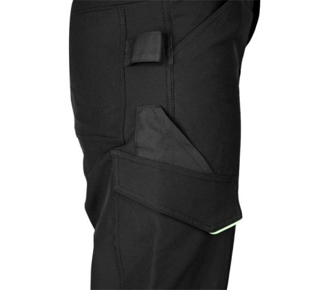 SPODNIE ROBOCZE MIX&MATCH CZARNO-ZIELONE ROZMIAR XL NEO