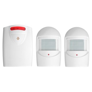 ZESTAW CZUJNIKÓW RUCHU Z SYGNALIZACJĄ BEZPRZEWO. IP44, 120M ORNO