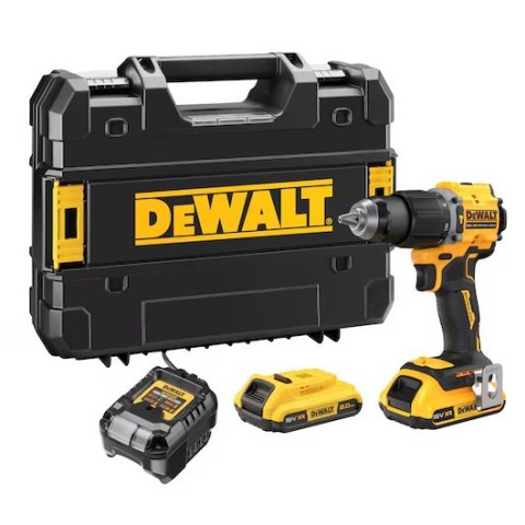 AKUMULATOROWA WIERTARKO-WKRĘTARKA Z UDAREM XR 18V 2*2.0AH DEWALT