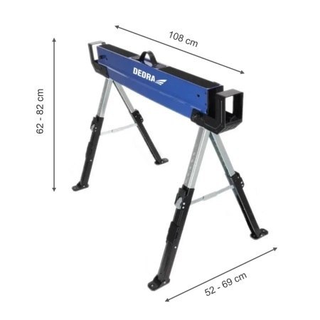 KOBYŁKI METALOWE 2SZT UDŹWIG MAX 1180KG/PARA DEDRA