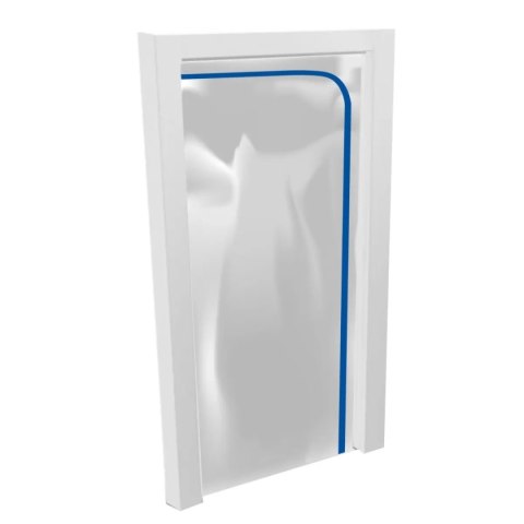 KURTYNA, OSŁONA PRZECIWPYŁOWA 120*220CM Z ZAMKIEM DEDRA