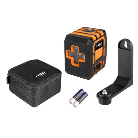 LASER KRZYŻOWY 20M CZERWONY UCHWYT+ETUI NEO