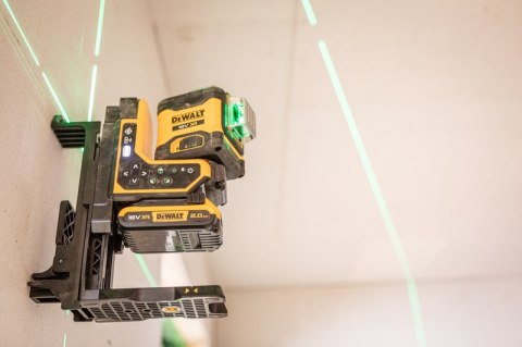 LASER WIELOLINIOWY 3*360 ZIELONY 18V 1*2.0AH DEWALT