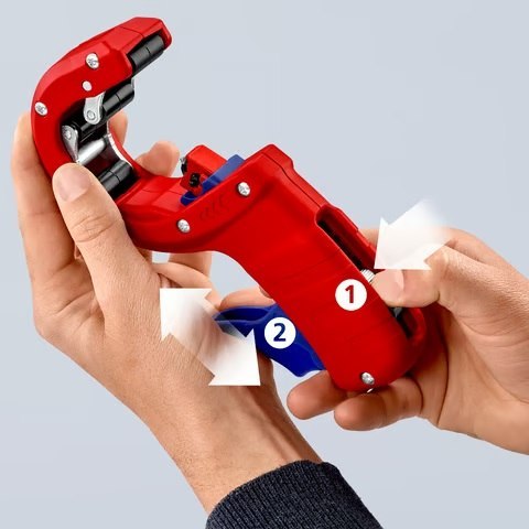 OBCINAK DO RUR GRUBOŚCIENNYCH Z TWORZYW SZTUCZ. 32,40,50MM KNIPEX