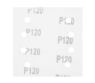 PAPIER ŚCIERNY KWADRAT P120 113*113MM, 8 OTW. 5 SZT. NEO