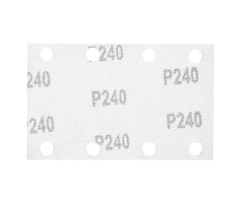 PAPIER ŚCIERNY PROSTOKĄT P240 130*80MM, 8 OTW. 5 SZT. NEO