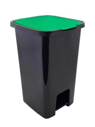 POJEMNIK NA ODPADY SORTA Z PEDAŁEM ZIELONY 45L UN