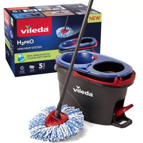 VILEDA MOP H2PRO BOX, MOP+WIADRO+WYCISKACZ VILEDA