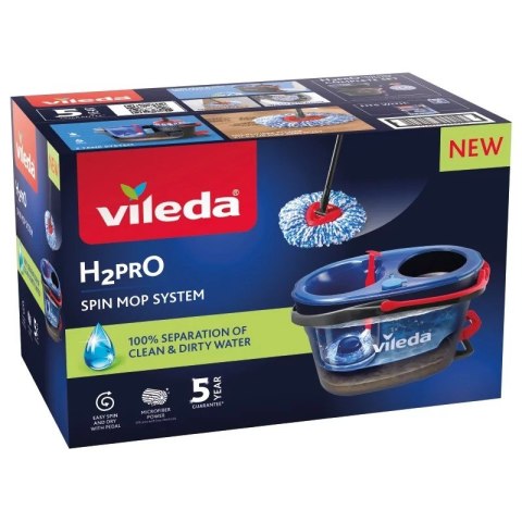 VILEDA MOP H2PRO BOX, MOP+WIADRO+WYCISKACZ VILEDA