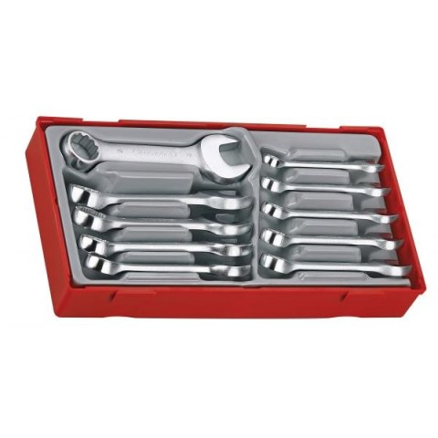 ZESTAW KLUCZY PŁASKO-OCZKOWYCH TT6010M 10-19MM TENG TOOLS
