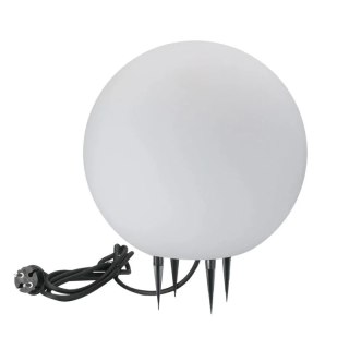 LAMPA OGRODOWA ARGENTO 30 BIAŁA KULA E27 POLUX