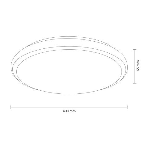 PLAFON LED IRINA 40 OKRĄGŁY 48W 5200LM 3000K-6000K PILOT POLUX