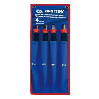ZESTAW WYBIJAKÓW IGŁOWYCH, GUMOWY UCHWYT 10-16MM, 4 CZ. KING TONY