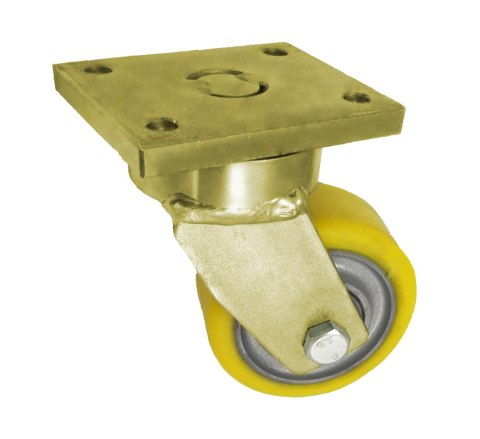 KOŁO ŻELIWO-POLIURETAN 100MM OBUDOWA SKRĘTNA SPAWANA 12ZP ZABI