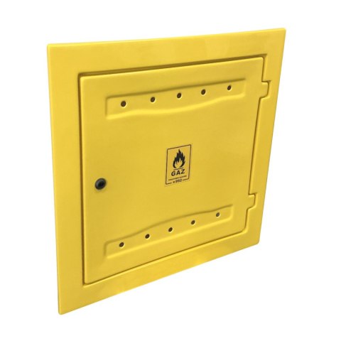 OSŁONA LICZNIKA GAZU Z TWORZYWA 150*600*600MM ŻÓŁTA UN