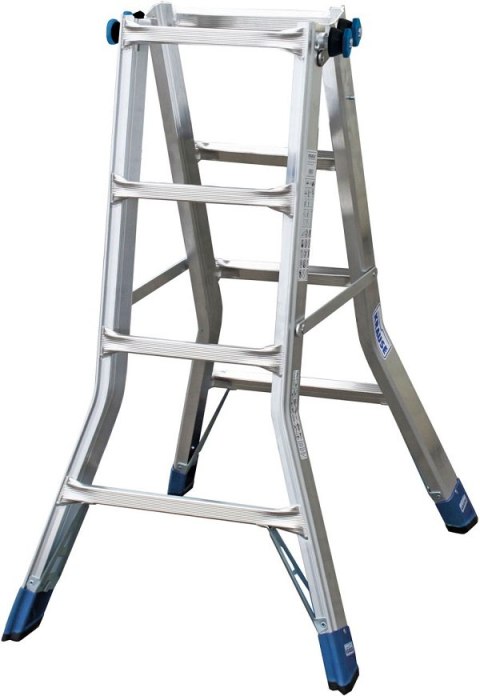 DRABINA ALUMINIOWA PRZEG. TELESKOPOWA STABILO 4X4 SZCZEBLE KRAUSE