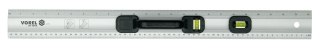 PRZYMIAR ALUMINIOWY Z UCHWYTEM I PODZIAŁKĄ 600MM 2 LIBELKI VOREL