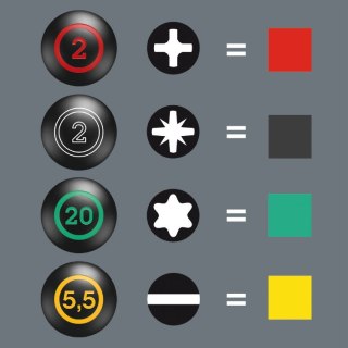 ZESTAW WKRĘTAKÓW STUBBY SET 1, 5SZT. WERA