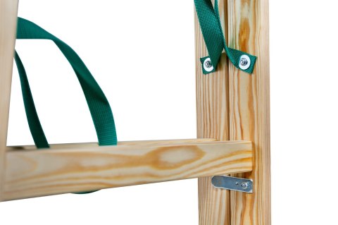 DRABINA DREWNIANA BRAKET STANDARD 2X4 SZCZEBLE 124CM BRAKET