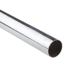 DRĄŻEK UBRANIOWY FI 25 MM GR SCIANKI 1,0 MM L=3M CHROM UN