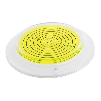 LIBELLA OKRĄGŁA 7.5CM Z PODZIAŁEM NA STOPNIE Z OTWORAMI PRO