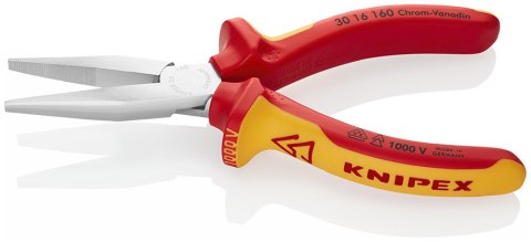 SZCZYPCE IZOLOWANE PŁASKIE WYDŁUŻONE 160MM KNIPEX