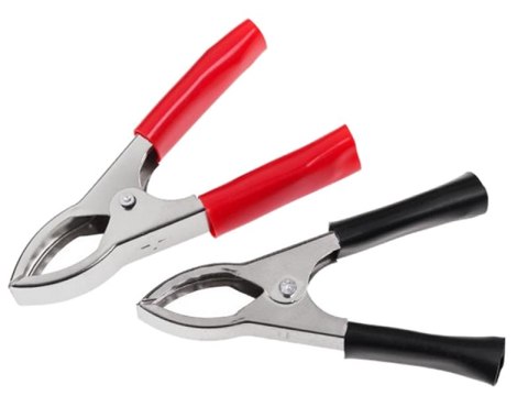 ZŁĄCZE KROKODYL 30A CZARNE DŁ. 75MM UN