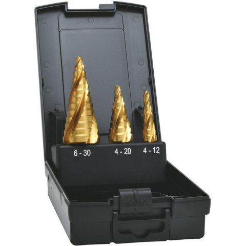 Zest.wiert.stopn.HSS TiN z poczwór.rowkiem spiral.4-30 mm EXACT