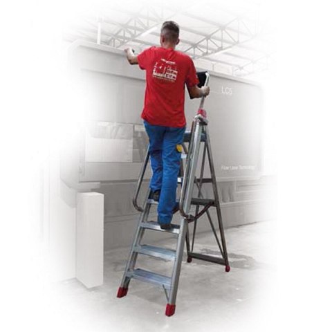 DRABINA SDOMUS05 ALUMINIOWA PROFESJONALNA 5 ST. FARAONE