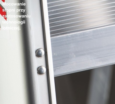 DRABINA SDOMUS05 ALUMINIOWA PROFESJONALNA 5 ST. FARAONE