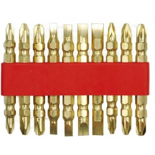 KOŃCÓWKI SRUBOKRĘTOWE 10 SZTUK 66112 GOLD TOYA