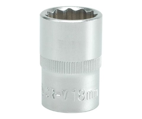 NASADKA KRÓTKA 12-KĄTNA CHROMOWANA 1/2'' 22MM YATO