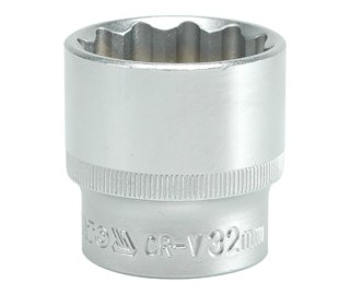 NASADKA KRÓTKA 12-KĄTNA CHROMOWANA 1/2'' 32MM YATO