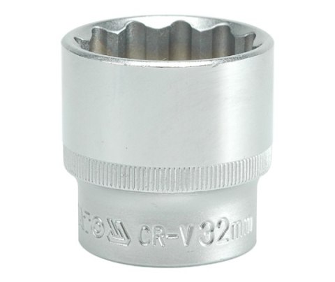 NASADKA KRÓTKA 12-KĄTNA CHROMOWANA 1/2'' 32MM YATO