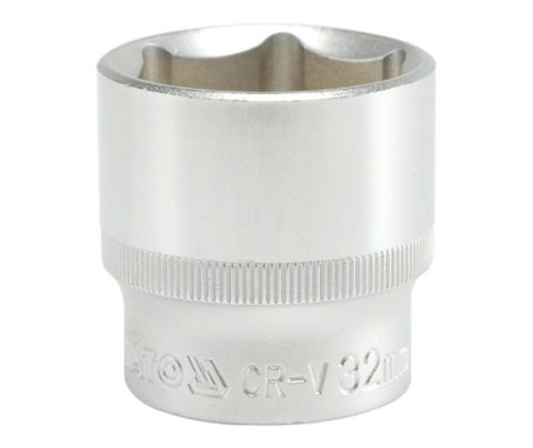 NASADKA KRÓTKA 6-KĄTNA CHROMOWANA 1/2'' 32MM YATO