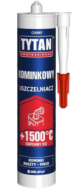 USZCZELNIACZ KOMINKOWY 280ML 1500C CZARNY TYTAN