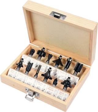 ZESTAW FREZÓW DO DREWNA 12 SZTUK VOREL