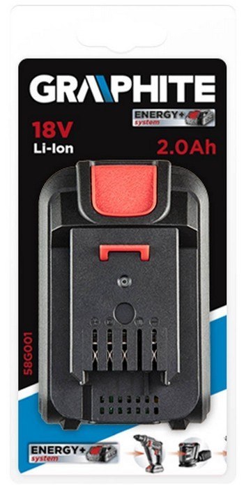 AKUMULATOR ENERGY+ 18V LI-ION 2.0AH GRAPHITE