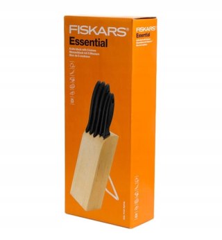 ESSENTIAL ZESTAW 5 NOŻY W BLOKU FISKARS