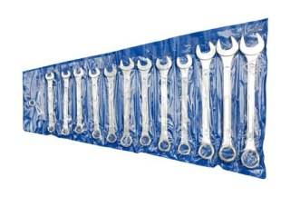 KOMPLET KLUCZY PŁASKO-OCZKOWYCH 6-22 12 SZTUK TOYA