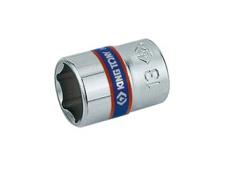 NASADKA KRÓTKA 6-KĄTNA CHROMOWANA 1/4'' 6MM KING TONY