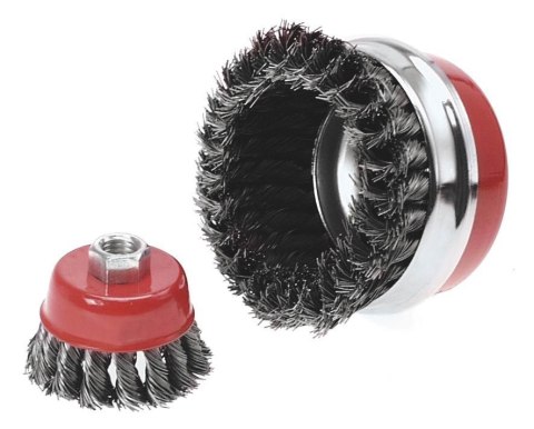 SZCZOTKA DOCZOŁOWA 100/M14 SPLATANA STALOWA VERTO