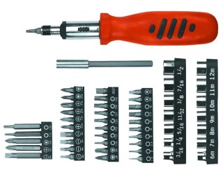 UCHWYT Z KOŃCÓWKAMI MIX 52 CZĘŚCI TOP TOOLS