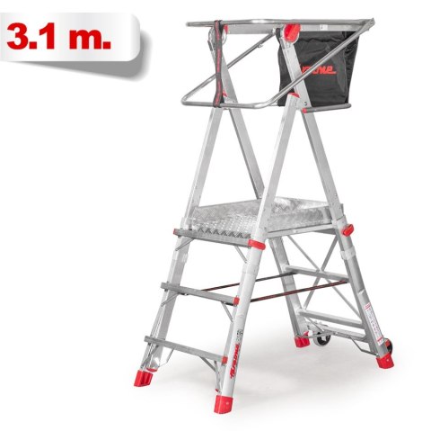 DRABINA/PODEST ROBOCZY PLS3 80/130CM 3 STOPNI FARAONE