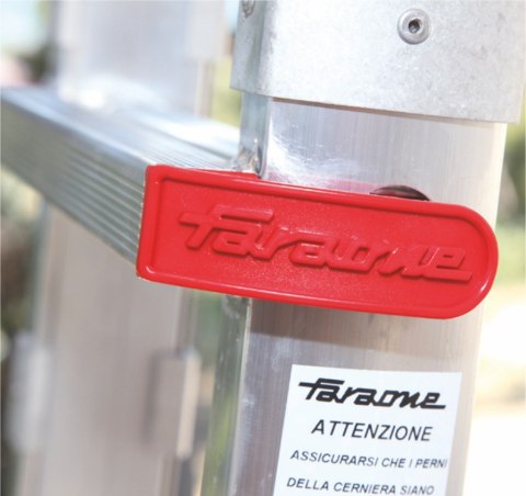 DRABINA/PODEST ROBOCZY PLS3 80/130CM 3 STOPNI FARAONE